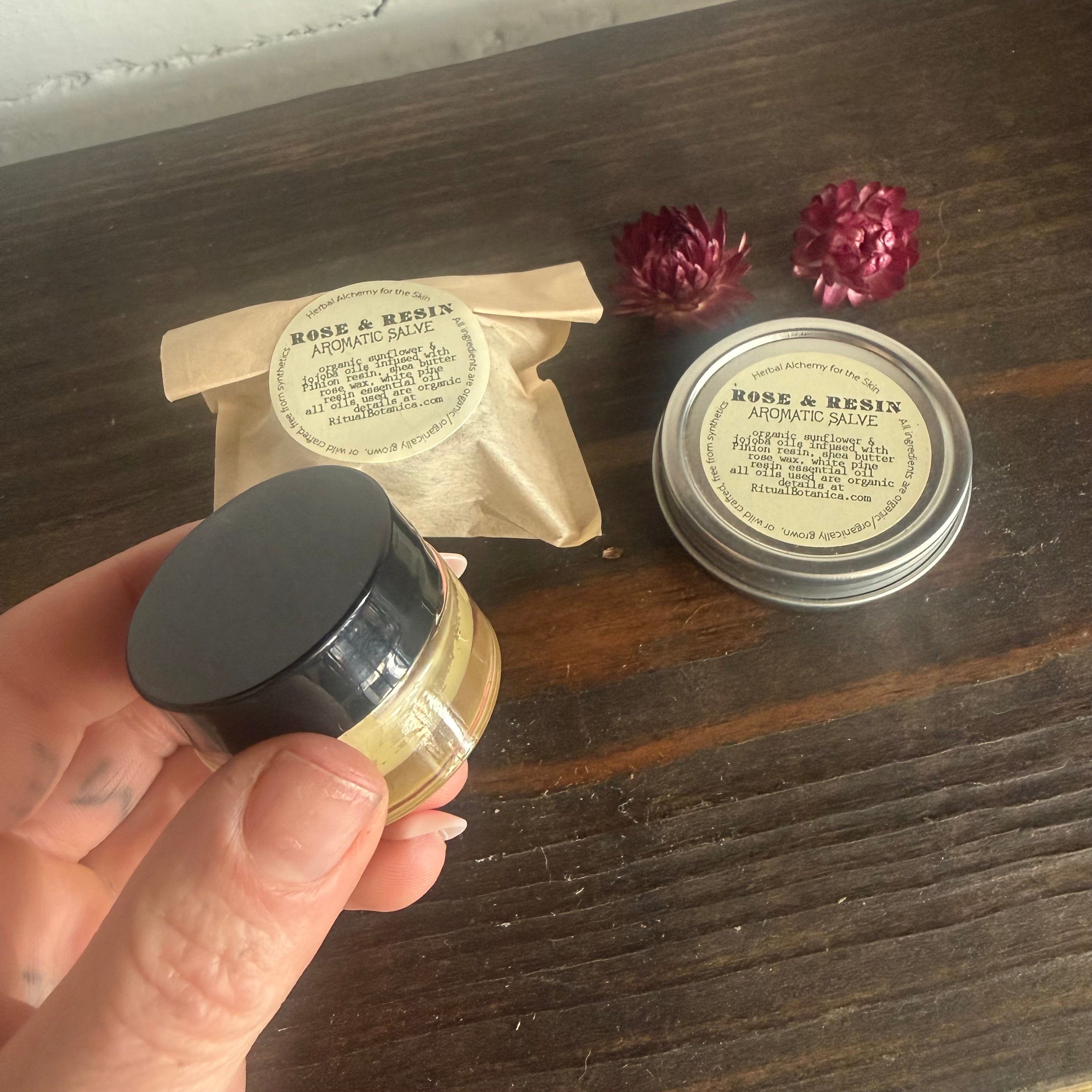 Rose & Resin // aromatic body salve