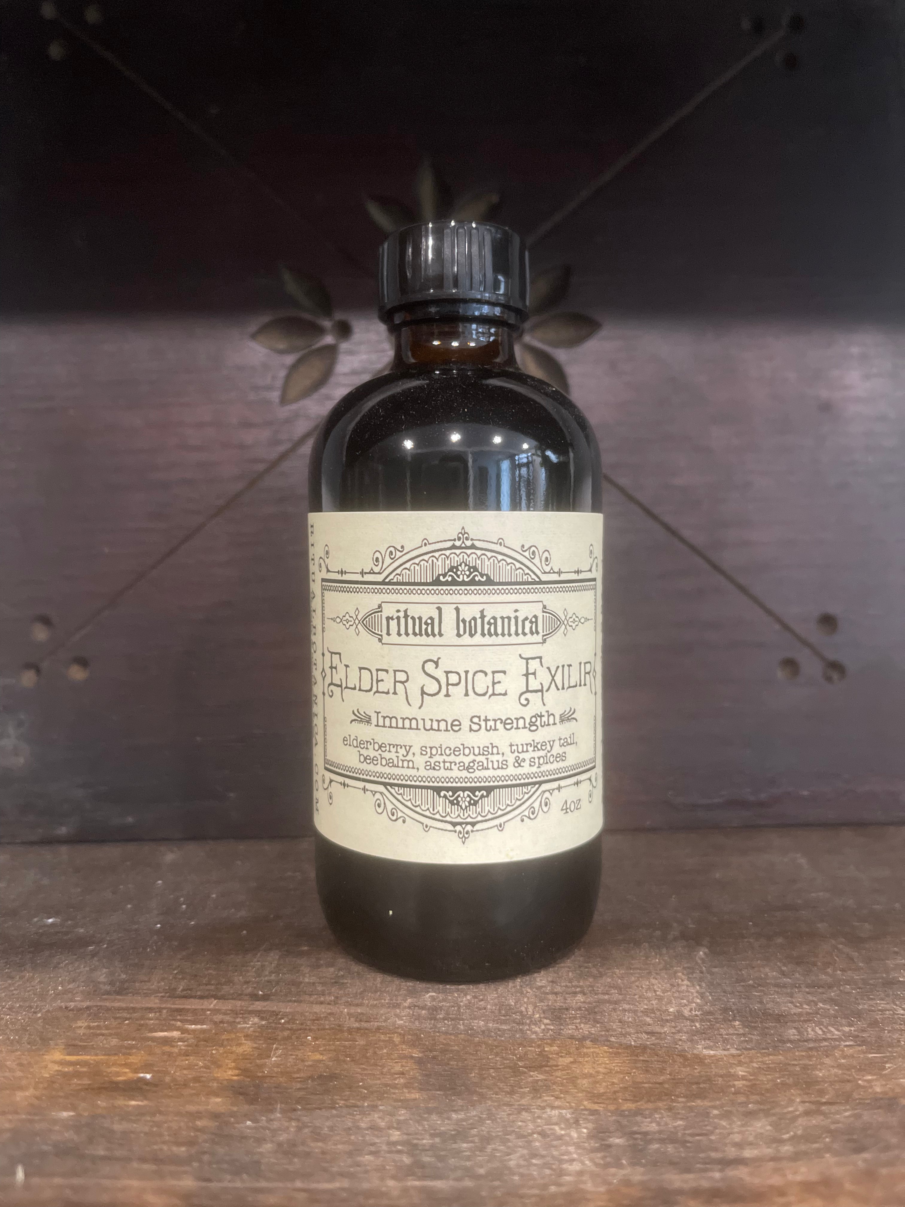 Elder Spicebush Berry Elixir // organic immune support