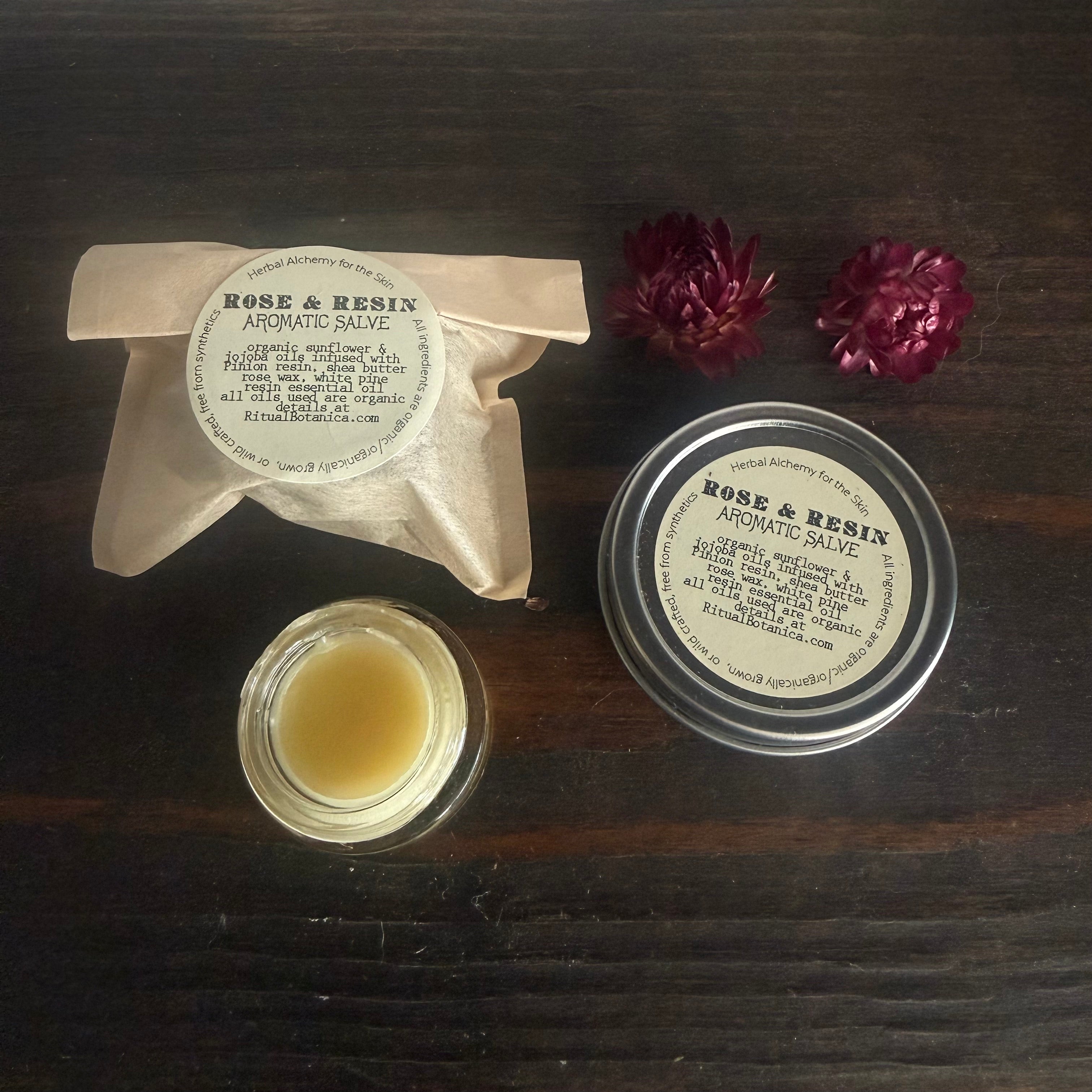 Rose & Resin // aromatic body salve